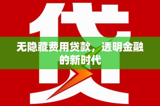 贵州无隐藏费用贷款，透明金融的新时代