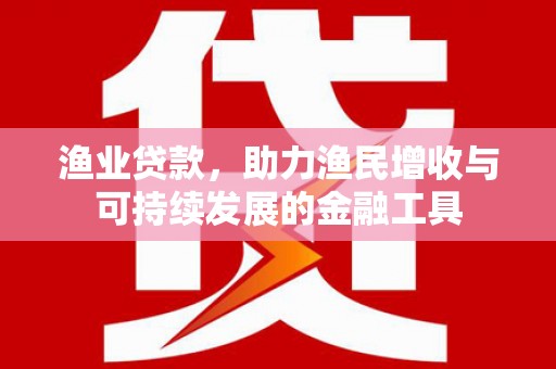 贵州渔业贷款，助力渔民增收与可持续发展的金融工具