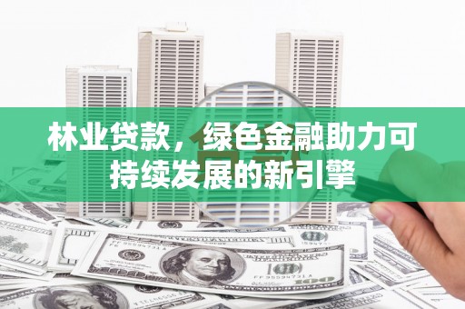 贵州林业贷款，绿色金融助力可持续发展的新引擎