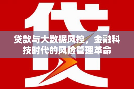 贵州贷款与大数据风控，金融科技时代的风险管理革命