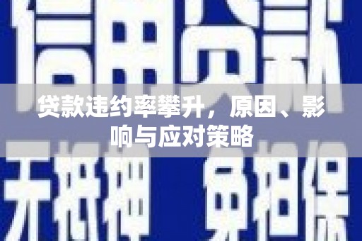 贵州贷款违约率攀升，原因、影响与应对策略