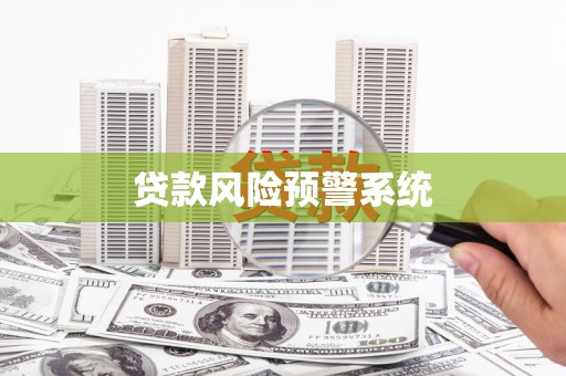 贵州贷款风险预警系统