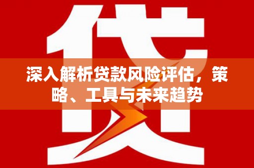 贵州深入解析贷款风险评估，策略、工具与未来趋势