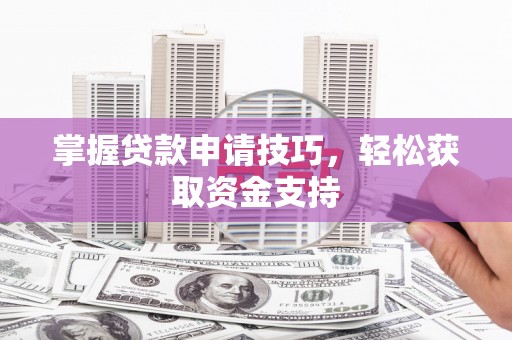 贵州掌握贷款申请技巧，轻松获取资金支持