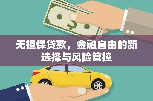 贵州无担保贷款，金融自由的新选择与风险管控