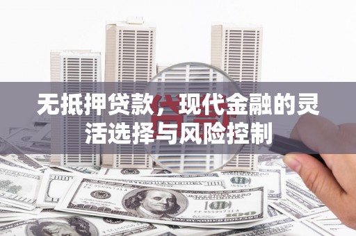 贵州无抵押贷款，现代金融的灵活选择与风险控制