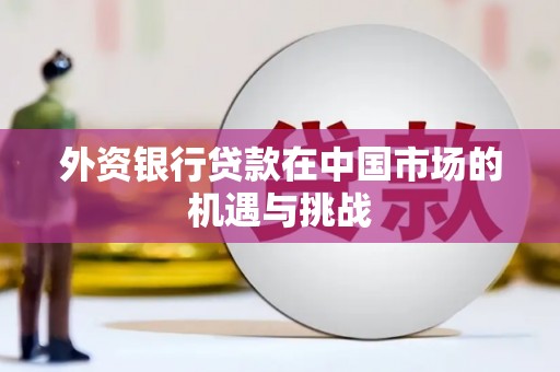 贵州外资银行贷款在中国市场的机遇与挑战