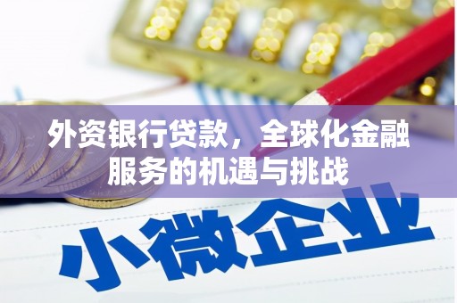 贵州外资银行贷款，全球化金融服务的机遇与挑战