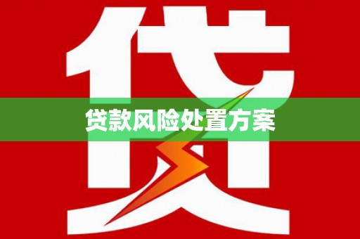 贵州贷款风险处置方案