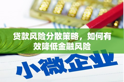 贵州贷款风险分散策略，如何有效降低金融风险