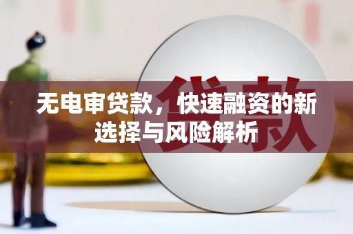 贵州无电审贷款，快速融资的新选择与风险解析