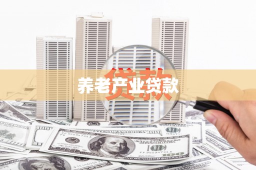 贵州养老产业贷款