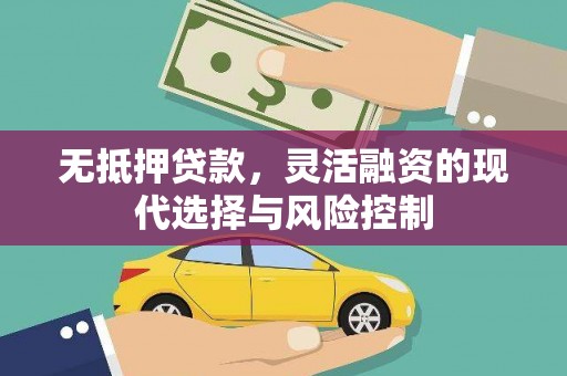 贵州无抵押贷款，灵活融资的现代选择与风险控制