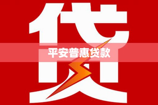 贵州平安普惠贷款
