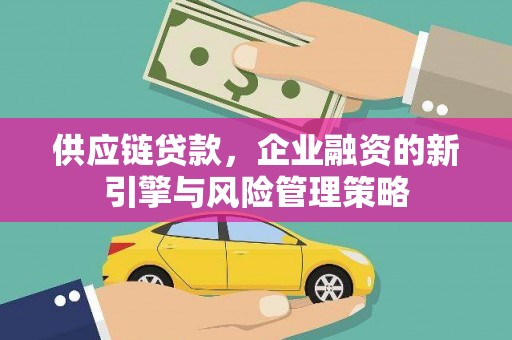 贵州供应链贷款，企业融资的新引擎与风险管理策略