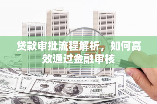 贵州贷款审批流程解析，如何高效通过金融审核
