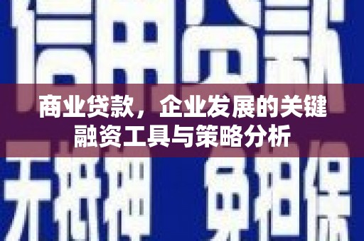 贵州商业贷款，企业发展的关键融资工具与策略分析