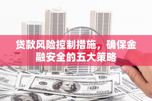 贵州贷款风险控制措施，确保金融安全的五大策略