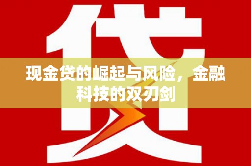 贵州现金贷的崛起与风险，金融科技的双刃剑