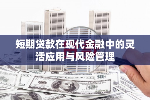 贵州短期贷款在现代金融中的灵活应用与风险管理