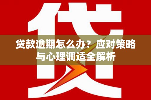 贵州贷款逾期怎么办？应对策略与心理调适全解析