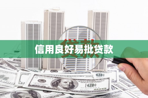 贵州信用良好易批贷款